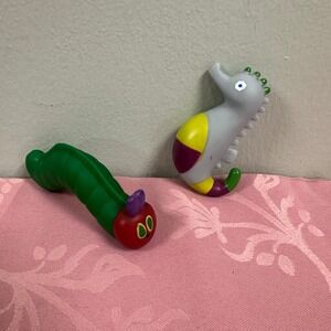 Eric Carle Very Hungry Caterpillar Mister Seahorse Rubber Bath Toy Set 2pc